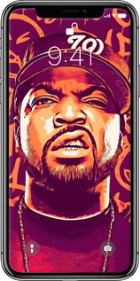 2D пластиковый чехол Айс кюб для Apple iPhone X - 6367t-1050 изображение 