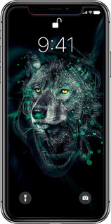 2D пластиковый чехол Wolf для Apple iPhone XS - 6610t-1583 изображение 