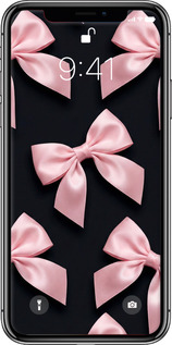 Силиконовый чехол Coquette Ribbons Dark Coquette для Apple iPhone X - 6767u-1050 изображение 