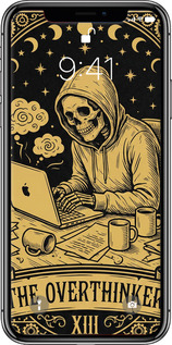 2D пластиковый чехол The Overthinker для Apple iPhone X - 6774t-1050 изображение 