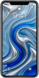 Силиконовый чехол Liquid Chrome для Apple iPhone X - 6781u-1050 изображение 