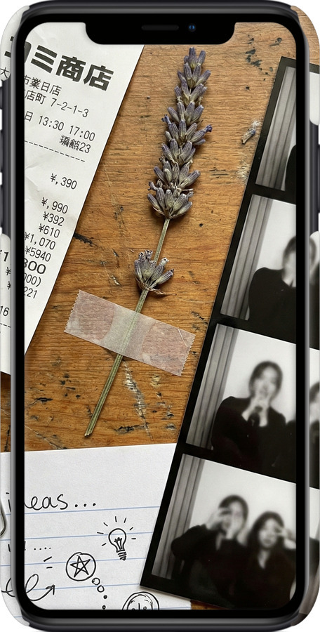 3D пластиковый глянцевый чехол Aesthetic Scrapbook Collage для Apple iPhone XR - 6773c-1560 изображение 