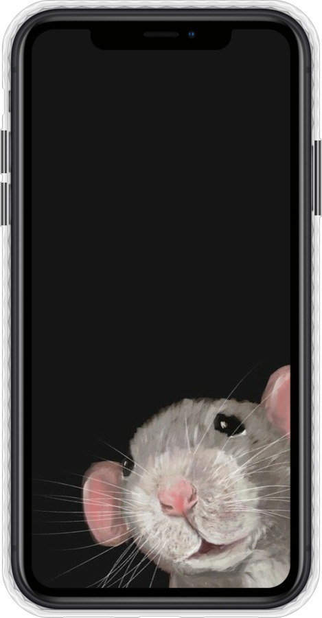 Чохол Bumper чехол The Peeking Rat для Apple iPhone XR - 6442pc-1560 изображение 