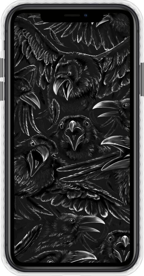 Чехол Bumper чехол Воронья ярость для Apple iPhone XR - 6474pc-1560 изображение 