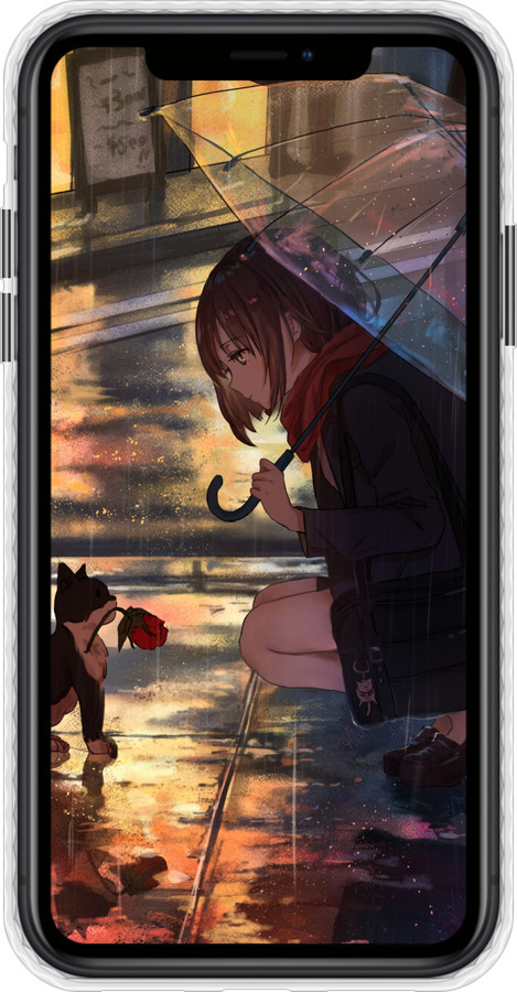 Чехол Bumper чехол Anime для Apple iPhone XR - 6609pc-1560 изображение 