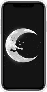 Силикон с усиленными углами чехол Лунные объятия для Apple iPhone XR - 6508sp-1560 изображение 