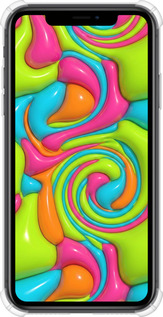 Силикон с усиленными углами чехол Y2K Jelly Dream для Apple iPhone XR - 6780sp-1560 изображение 