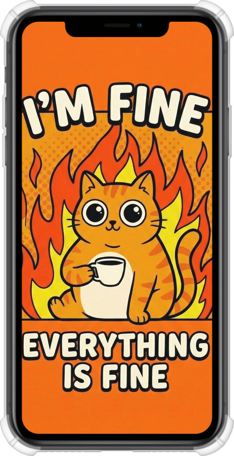 Силикон с усиленными углами чехол Funny Cat для Apple iPhone XR - 6786sp-1560 изображение 