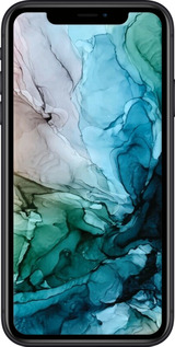 2D пластиковый чехол С красочной абстрактной картиной Соленые берега для Apple iPhone XR - 6405t-1560 изображение 