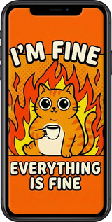 2D пластиковый чехол Funny Cat для Apple iPhone XR - 6786t-1560 изображение 