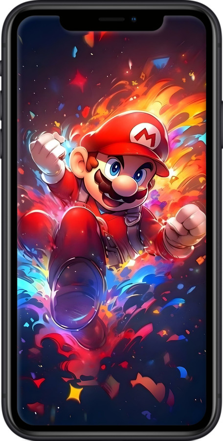2D пластиковий чехол Супер Маріо для Apple iPhone XR - 6342t-1560 изображение 