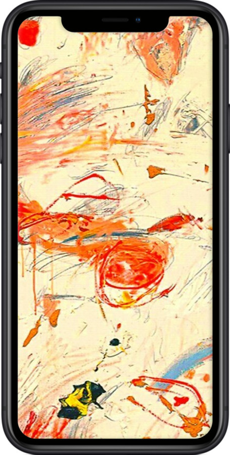 2D пластиковый чехол Динамичная картина с хаотичными мазками для Apple iPhone XR - 6540t-1560 изображение 