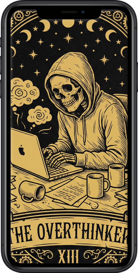 2D пластиковый чехол The Overthinker для Apple iPhone XR - 6774t-1560 изображение 