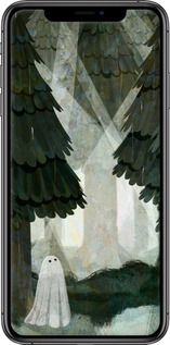 TPU чехол Із зображенням соснового лісу та привида для Apple iPhone XS Max - 6420b-1557 изображение 