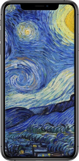 TPU чехол «Звездная ночь» Винсента Ван Гога для Apple iPhone XS Max - 6433b-1557 изображение 