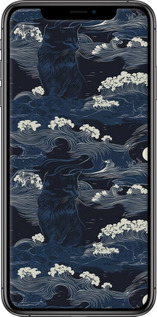 TPU чехол Морська тематика у стилі арт-деко для Apple iPhone XS Max - 6520b-1557 изображение 
