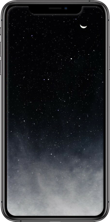 TPU чехол Голубые облака, Голубая луна для Apple iPhone XS Max - 6396b-1557 изображение 
