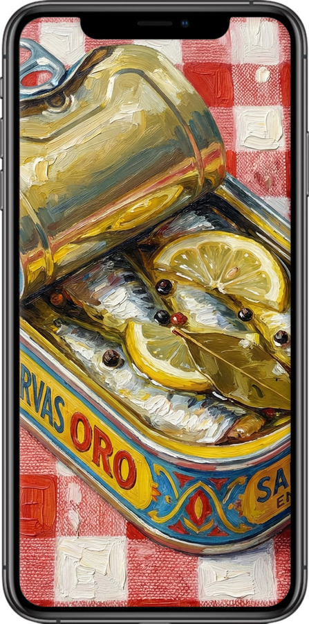 TPU чехол Vintage Sardine Tin Phone для Apple iPhone XS Max - 6772b-1557 изображение 