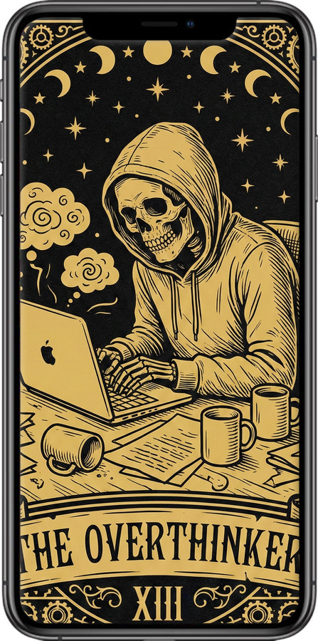 TPU чехол The Overthinker для Apple iPhone XS Max - 6774b-1557 изображение 