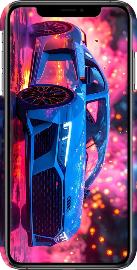 3D пластиковый глянцевый чехол Ауди для Apple iPhone XS Max - 6286c-1557 изображение 