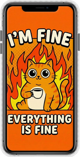 Чехол Bumper чехол Funny Cat для Apple iPhone XS Max - 6786pc-1557 изображение 