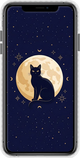 Чехол Bumper чехол Cute Cat Celestial/Witchy для Apple iPhone XS Max - 6787pc-1557 изображение 