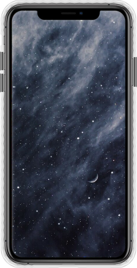 Чехол Bumper чехол Голубые облака, Голубая луна для Apple iPhone XS Max - 6398pc-1557 изображение 