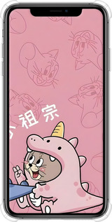 Силикон с усиленными углами чехол Том и джерри 2 для Apple iPhone XS Max - 6359sp-1557 изображение 