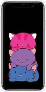 Силіконовий протиударний с посиленими кутами чехол Милі котятка для Apple iPhone XS Max - 6518sp-1557 изображение 