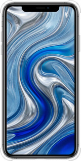 Силіконовий протиударний с посиленими кутами чехол Liquid Chrome для Apple iPhone XS Max - 6781sp-1557 изображение 