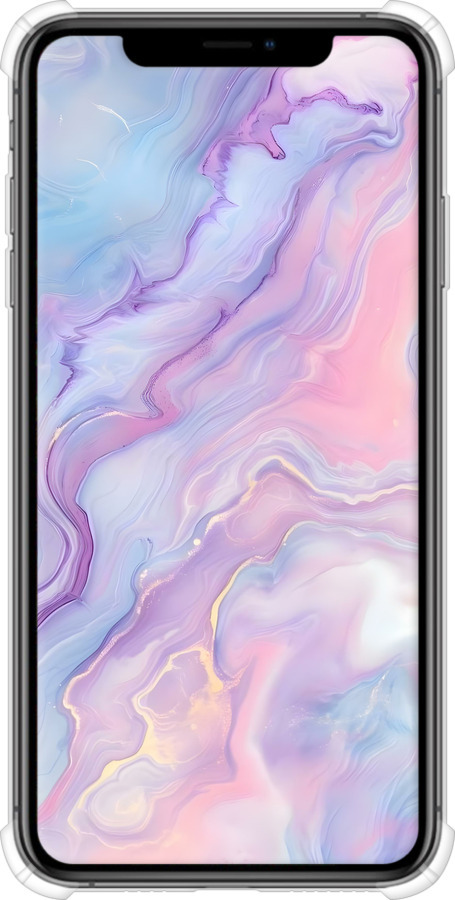 Силіконовий протиударний с посиленими кутами чехол Нежный мрамор для Apple iPhone XS Max - 6310sp-1557 изображение 