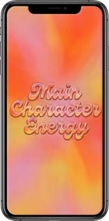 2D пластиковый чехол Aura Gradient Main Character Energy Aesthetic Y2K для Apple iPhone XS Max - 6783t-1557 изображение 