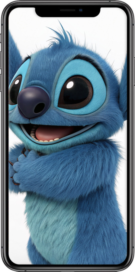 Силиконовый чехол Стич 1 для Apple iPhone XS Max - 6686u-1557 изображение 