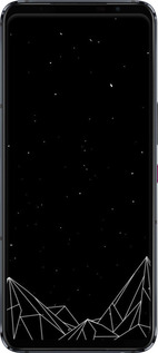 Силиконовый чехол Черно белые абстрактные горы для Asus ROG Phone 5 - 6437u-2530 изображение 