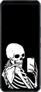 Силиконовый чехол Скелет делает Selfie для Asus ROG Phone 5 - 6535u-2530 изображение 