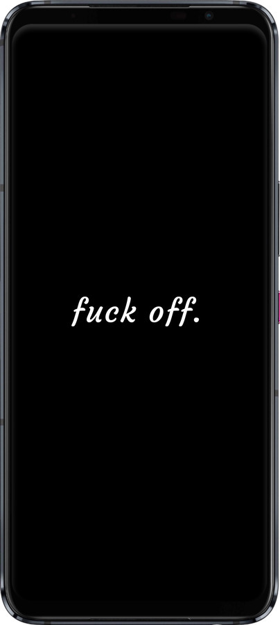 Силиконовый чехол Fuck off для Asus ROG Phone 5 - 4731u-2530 изображение 