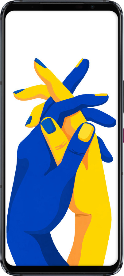 Силиконовый чехол Stand With Ukraine для Asus ROG Phone 5 - 5255u-2530 изображение 