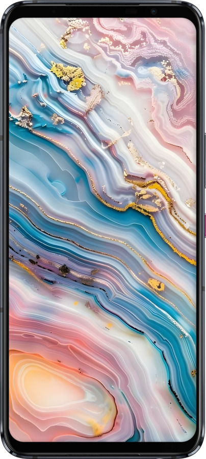 Силиконовый чехол Мрамор красивый для Asus ROG Phone 5 - 6376u-2530 изображение 