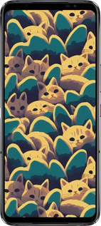 Силіконовий чехол Із зображенням котиків для Asus Rog Phone 6 - 6429u-3401 изображение 