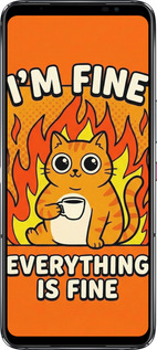 Силиконовый чехол Funny Cat для Asus Rog Phone 6 - 6786u-3401 изображение 