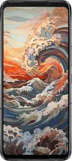 Силіконовий чехол Арт хвилі для Asus Rog Phone 7 - 6324u-3405 изображение 