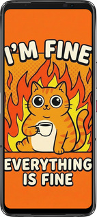 Силиконовый чехол Funny Cat для Asus Rog Phone 7 - 6786u-3405 изображение 