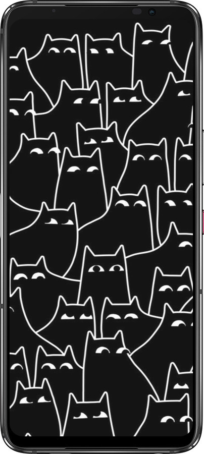 Силиконовый чехол С изображением кошек для Asus Rog Phone 7 - 6470u-3405 изображение 