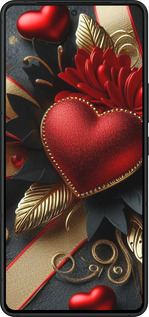 Силиконовый чехол Сердечки v2 для Asus ROG Phone 8 - 5832u-3696 изображение 