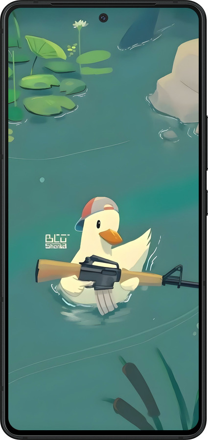 Силиконовый чехол Уточка с автоматом для Asus ROG Phone 8 Pro - 6356u-3697 изображение 