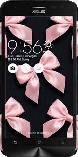 3D пластиковый матовый чехол Coquette Ribbons Dark Coquette для Asus ZenFone 2 Laser ZE500KL - 6767m-113 изображение 