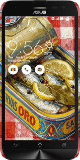 3D пластиковый матовый чехол Vintage Sardine Tin Phone для Asus ZenFone 2 Laser ZE500KL - 6772m-113 изображение 