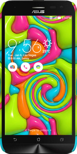 3D пластиковый матовый чехол Y2K Jelly Dream для Asus ZenFone 2 Laser ZE500KL - 6780m-113 изображение 