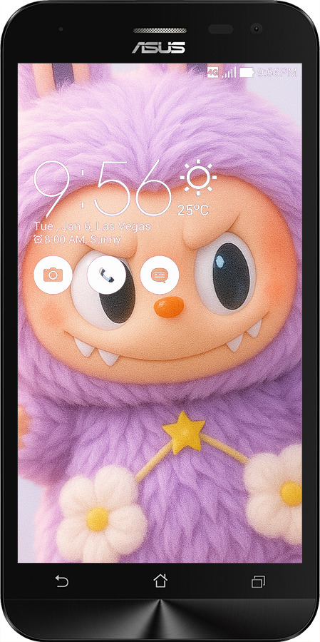 Силиконовый чехол Лабубу для Asus ZenFone 2 Laser ZE500KL - 6708u-113 изображение 