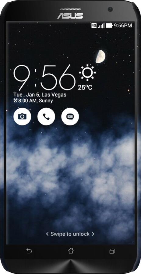 3D пластиковий глянцевий чехол Нічне небо для Asus Zenfone 2 ZE551ML - 6450c-122 изображение 